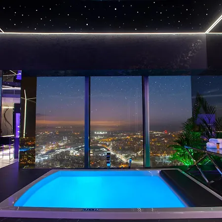 Apartamenty Sky Tower Z Jakuzzi Przy Oknie Wroclaw Exterior photo