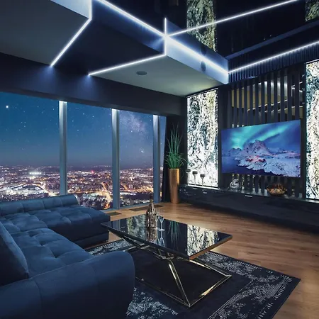 Apartamenty Sky Tower Z Jakuzzi Przy Oknie Wroclaw Exterior photo