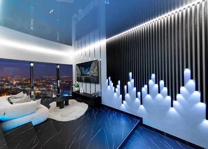 Apartamenty Sky Tower Z Jakuzzi Przy Oknie